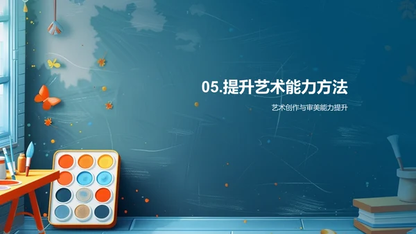 小学艺术教学课PPT模板