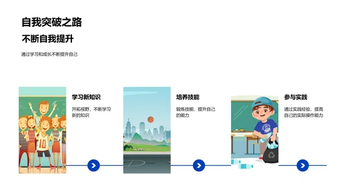 初中新学期导向PPT模板
