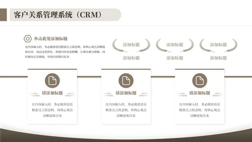 棕色客户关系管理与拓展工作总结