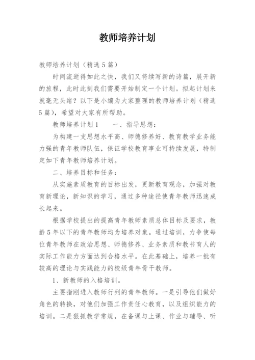 教师培养计划_1.docx