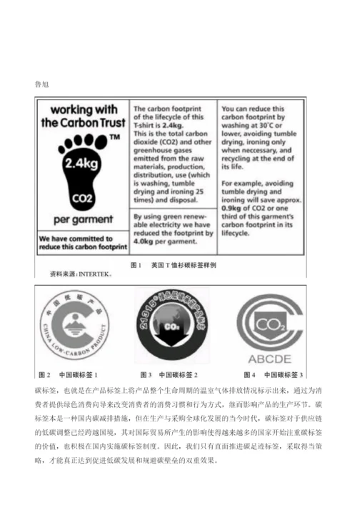 中国应对碳标签国际发展趋势的策略选择.docx
