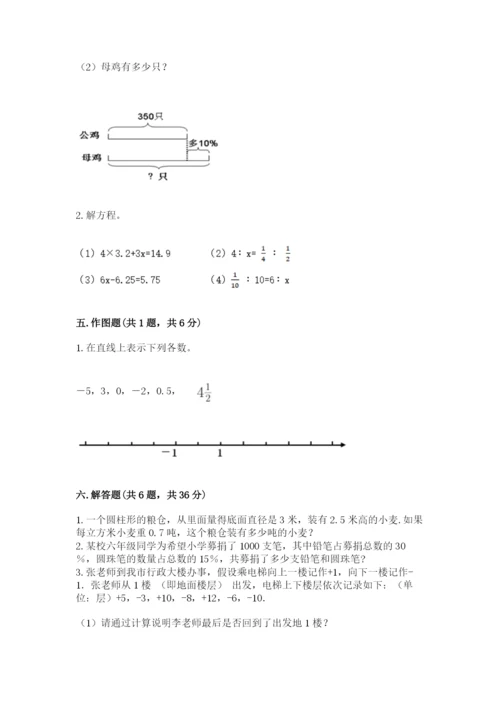 惠水县六年级下册数学期末测试卷（典优）.docx