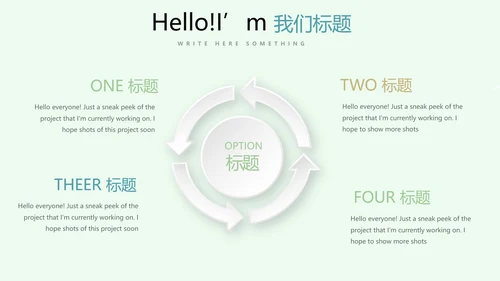 绿色小清新医务工作者工作汇报动态PPT