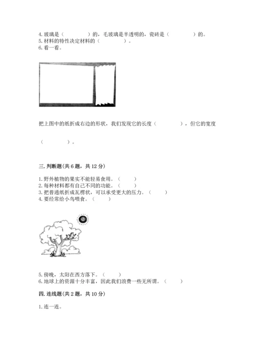 教科版科学二年级上册《期末测试卷》【培优】.docx