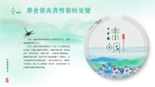 中国古风水墨清明节通用PPT模板