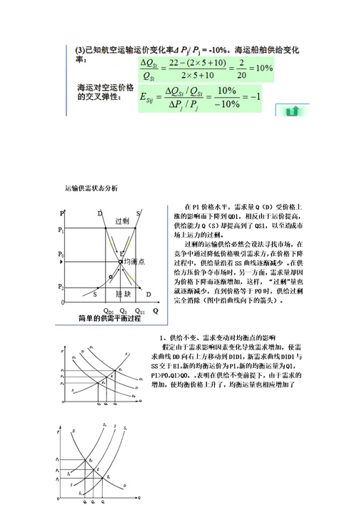 运输经济学复习计算题