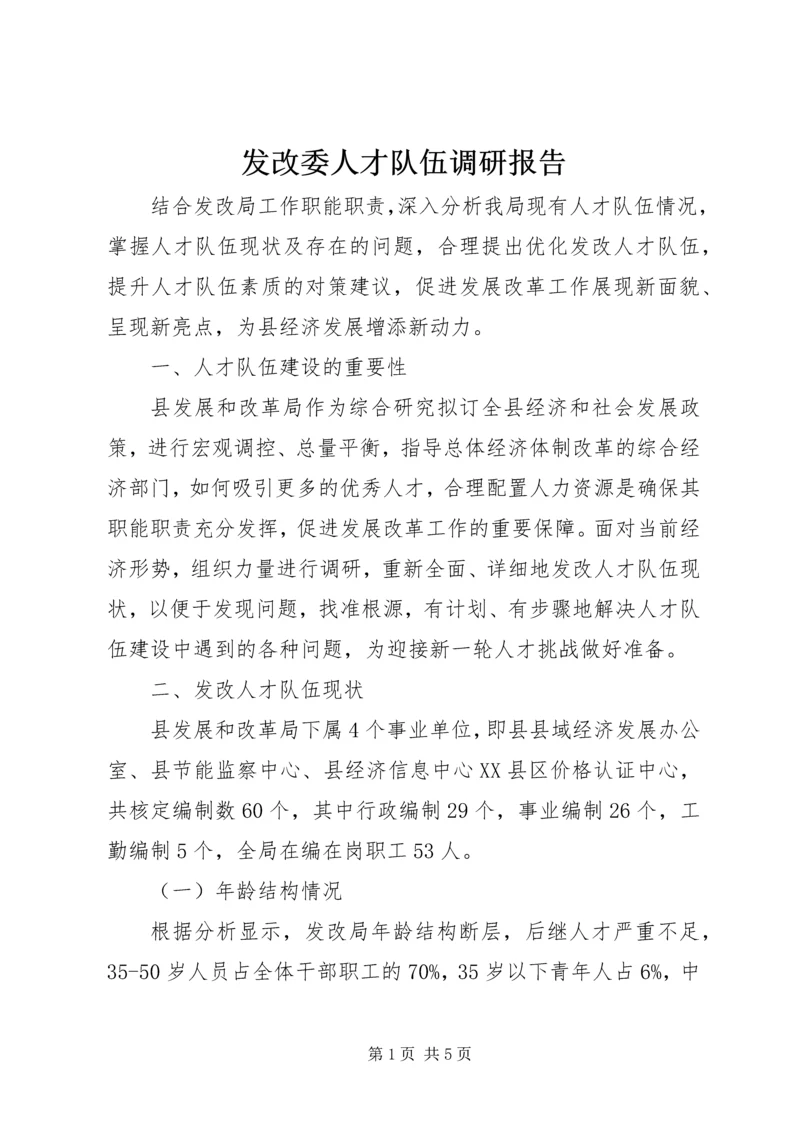 发改委人才队伍调研报告.docx