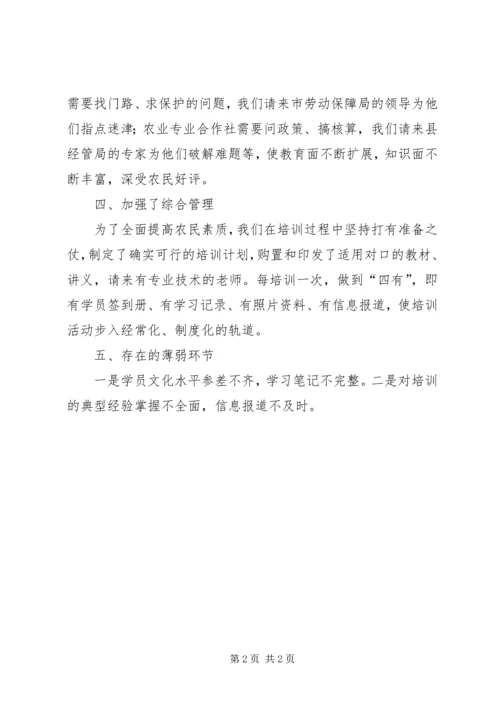 乡镇年度农民工培训工作总结范文.docx