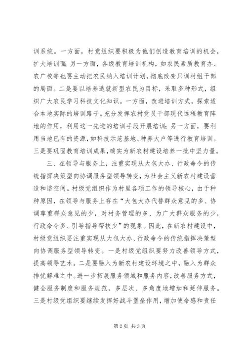 建设新农村村级党组织要注重实现四个转变 (2).docx