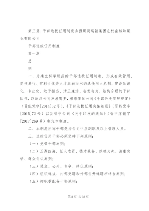 新城镇中心小学干部选拔任用制度.docx