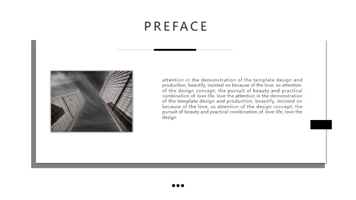 黑白欧美风各类型通用PPT模板