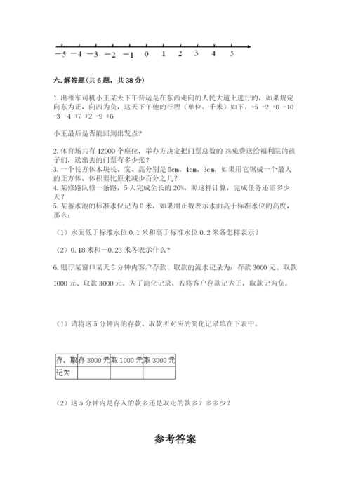 冀教版小学六年级下册数学期末检测试题附参考答案（综合卷）.docx