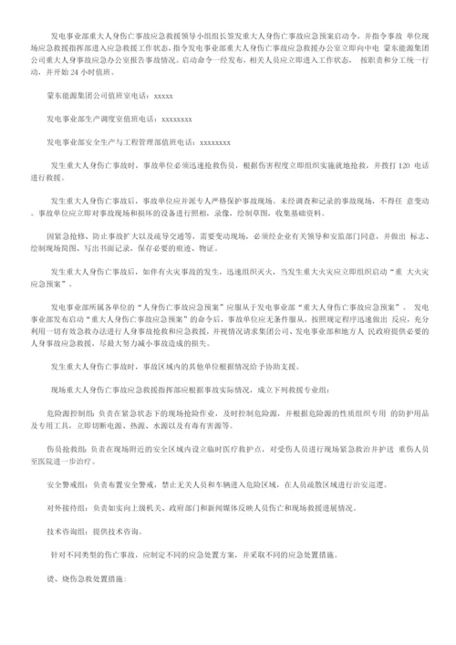 发电厂重大人身伤亡事故应急预案.docx