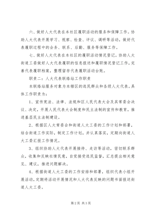 人大代表联络站职责.docx