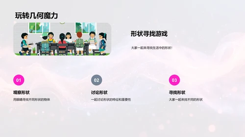 认识形状游戏课PPT模板