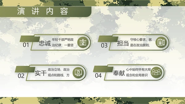 迷彩风军事部队主题工作总结动态PPT