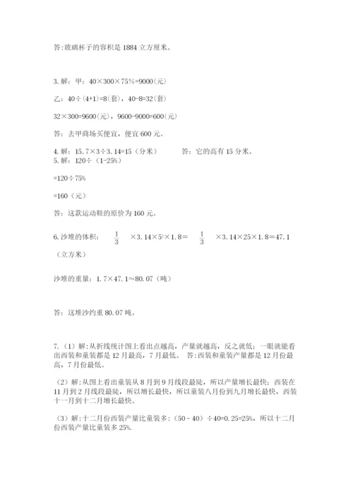 六年级小升初数学解决问题50道含答案（培优）.docx
