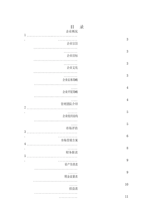 造价咨询公司创业企划书