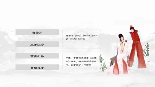 四大名著介绍通用PPT模板
