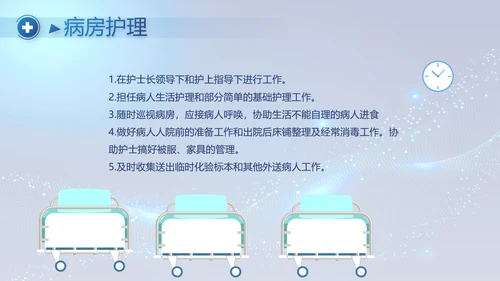 蓝色大气医疗年终工作总结PPT