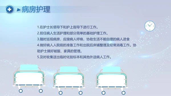 蓝色大气医疗年终工作总结PPT