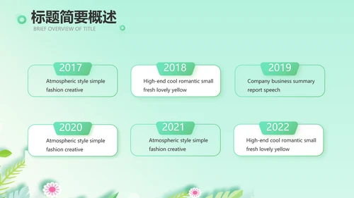 绿色小清新饮食与健康管理PPT动态模板