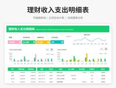 理财收入支出明细表