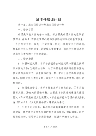 班主任培训计划.docx