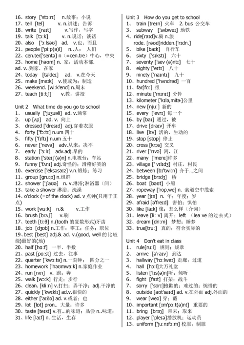 中考初中英语七八九全部单词（打印版）.docx