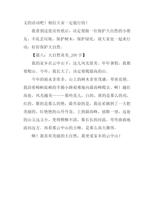 有关大自然的作文200.docx