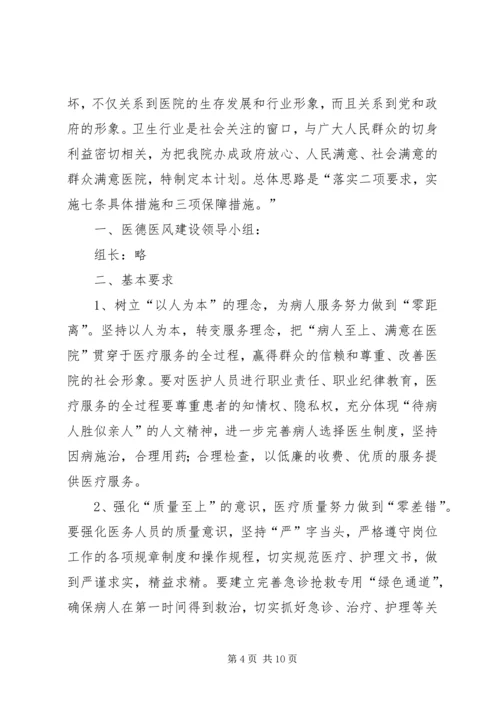 社区卫生服务中心医德医风建设工作计划_1.docx