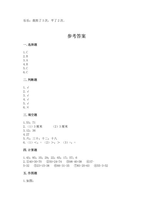 人教版二年级上册数学期末测试卷附答案（b卷）.docx