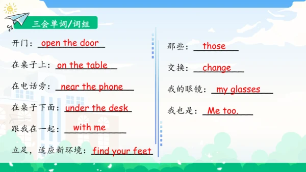 Unit 4 My home 单元复习(一)-单词词组+典型例题（共30张PPT）