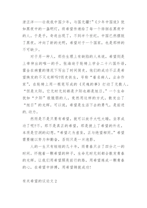 希望的议论文.docx