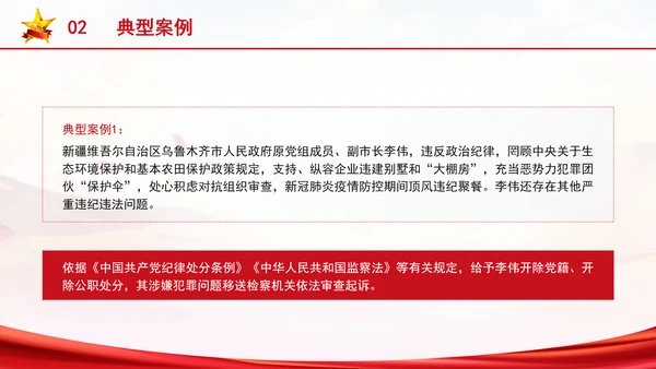 党纪学习教育违反政治纪律案例剖析党课ppt