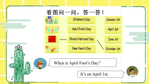 五年级下册Unit 4 When is the art show知识点复习课件