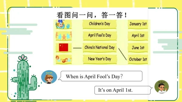 五年级下册Unit 4 When is the art show知识点复习课件