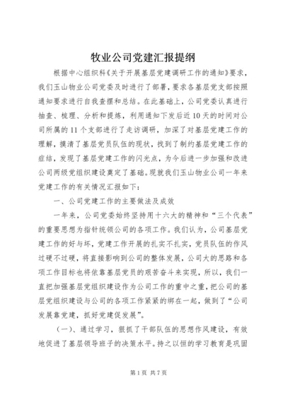 牧业公司党建汇报提纲 (2).docx