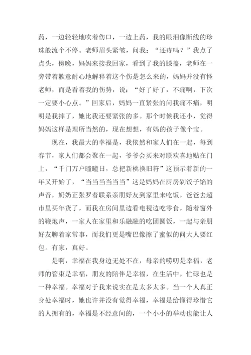 以幸福为话题的作文-15.docx
