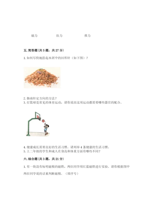 教科版小学科学二年级下册期末测试卷含完整答案（精选题）.docx