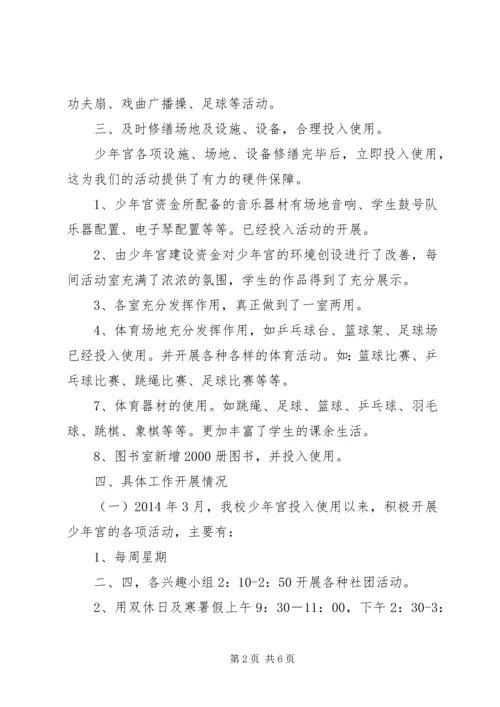 民族小学乡村少年宫开展情况汇报 (3).docx