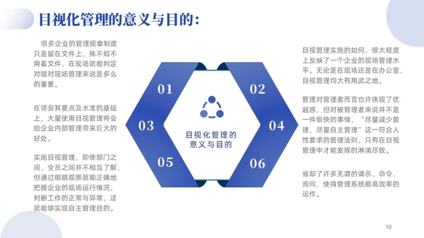 蓝色紫色渐变实拍风简约商务目视化管理企业管理员工培训PPT