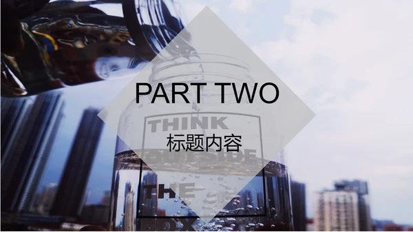 白色都市简约竞聘述职PPT模板