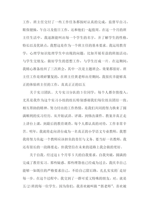 师范生实习个人总结范文.docx