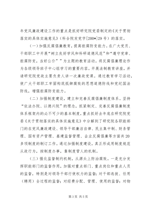 研究院党风廉政建设工作计划.docx