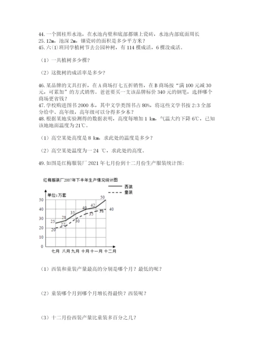 小升初数学应用题50道精品（易错题）.docx