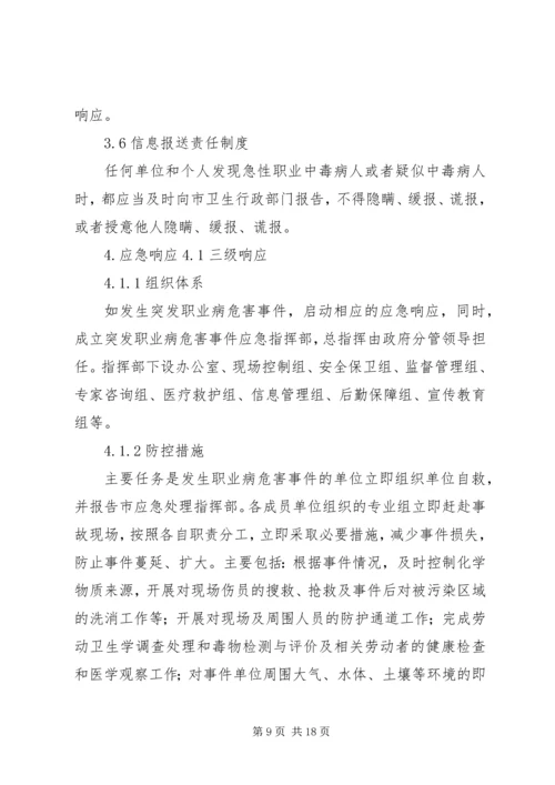 职业病危害事件应急处理预案(职业卫生档案).docx