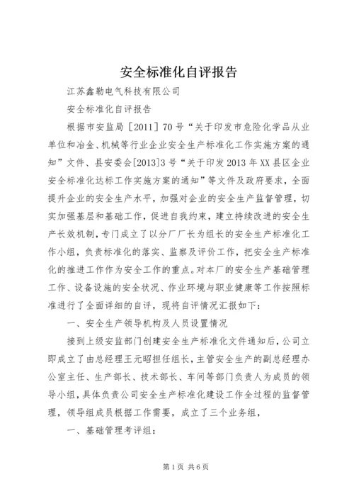 安全标准化自评报告 (4).docx