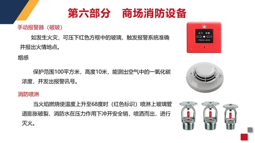 火警119商场超市消防安全知识培训PP模板