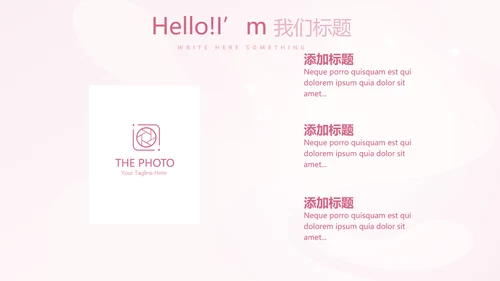 粉色时尚孕妇年年终总结动态PPT